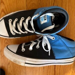 Converse Kids' High-Top Sneakers - Black and Blue